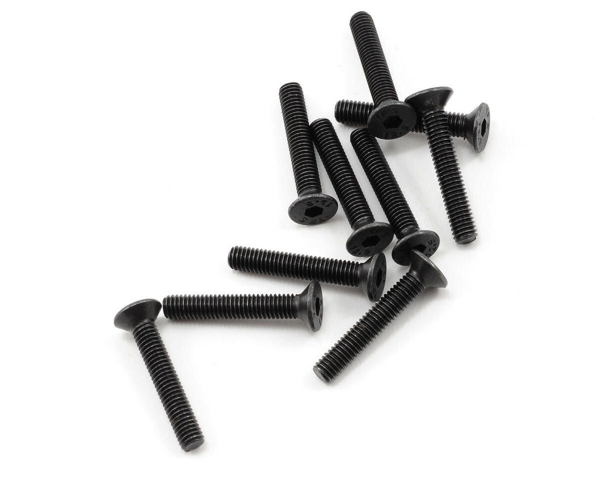 PTK-H-2208 ProTek RC 3x18mm &quot;High Strength&quot; Flat Head Screws (10)