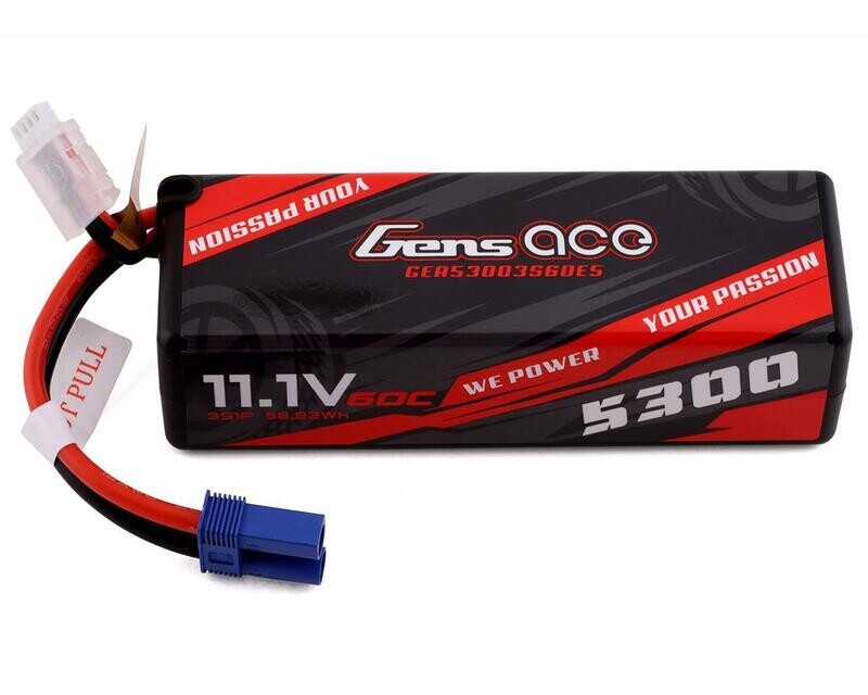 GEA533S60E5GT Gens Ace G-Tech Smart 3S LiPo Battery 60C (11.1V/5300mAh) w/EC5 Connector