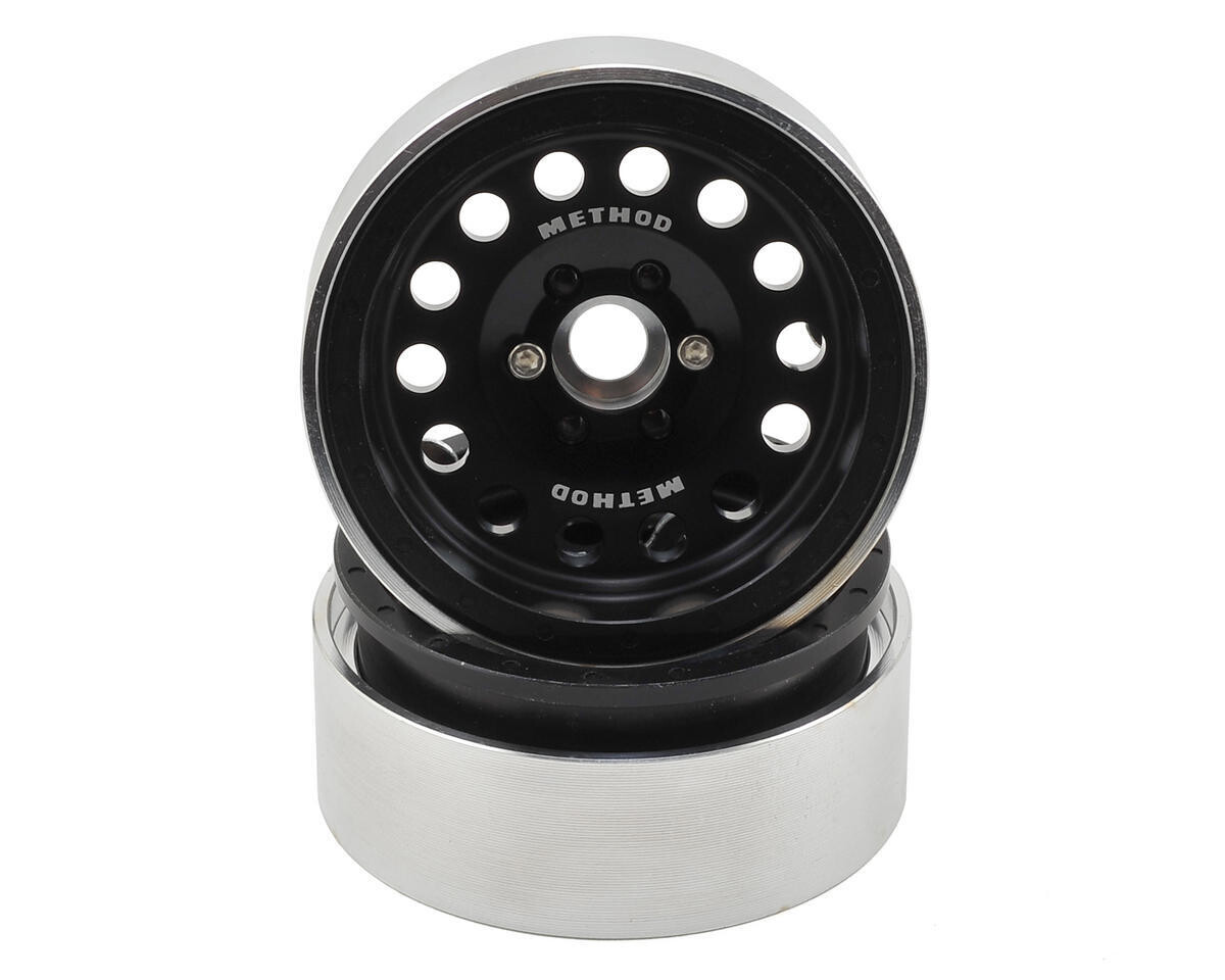 INCIRC00090 Incision Method 1.9 MR307 Aluminum Beadlock Wheels (2) (Black)