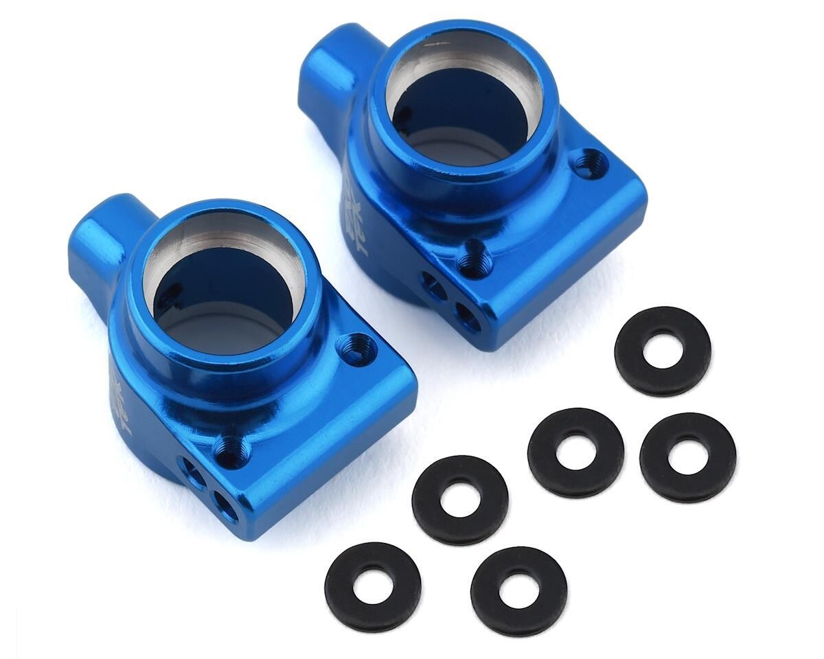 EXO1956 Exotek DR10 Aluminum Rear Hubs (Blue) (2)
