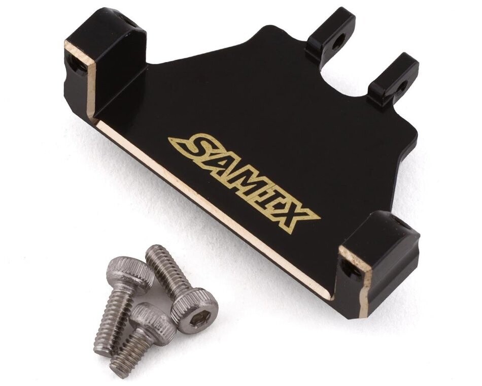 SAMSCX24-4068E Samix SCX24 Brass Servo Mount (Black) (EcoPower/Emax)