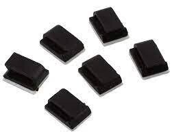DRC-710 DragRace Concepts Self Adhesive Wire Clips (Black) (6)