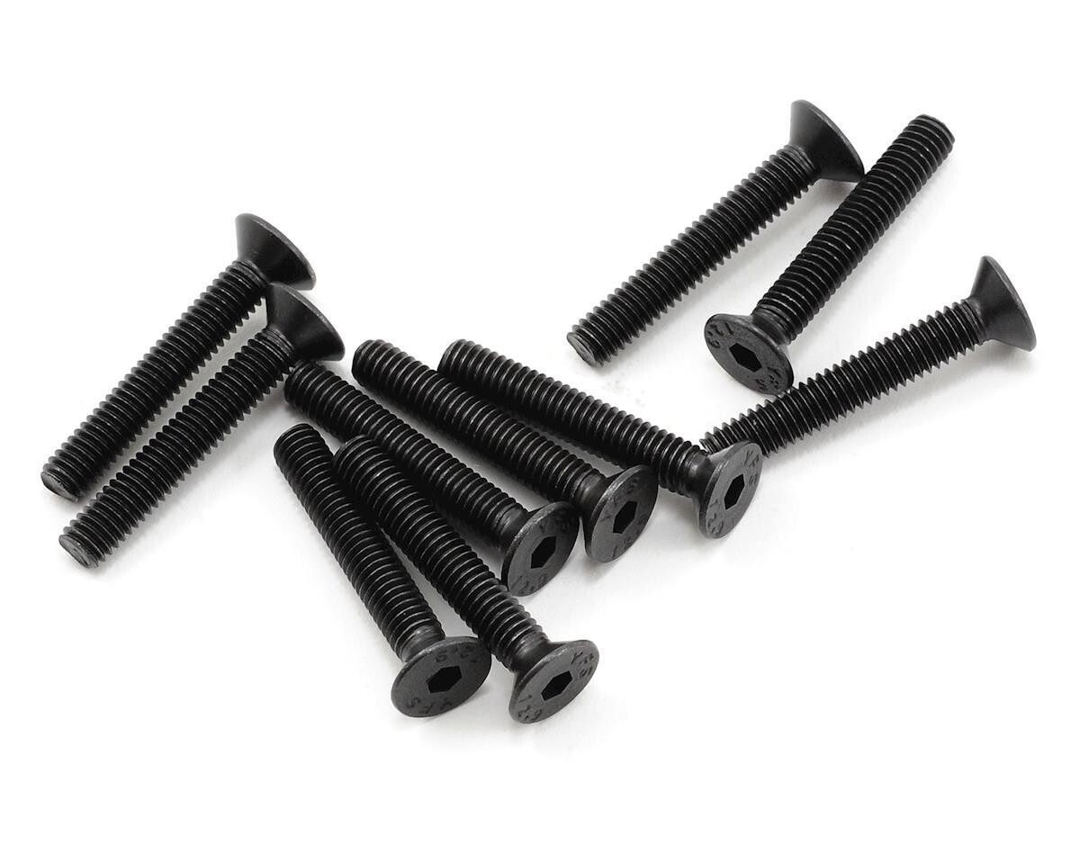 PTK-H-2309 ProTek RC 4x25mm &quot;High Strength&quot; Flat Head Screws (10)