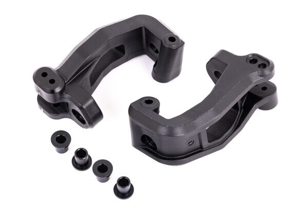 9532 - Caster blocks (c-hub), left &amp; right/ kingpin bushings (4) fits Sledge