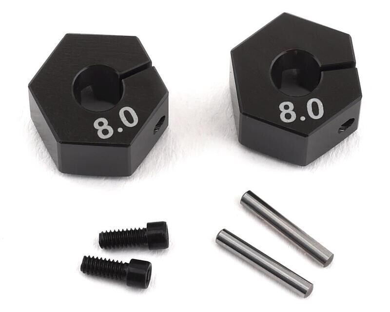 YOKZ2-011R8T Yokomo 12mm Hex YZ-2T Aluminum Clamping Rear Wheel Hub (2) (8mm Thick)