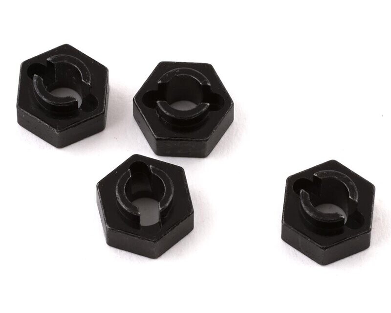 SSD00438 SSD RC SCX24 7mm Brass Wheel Hex (4)