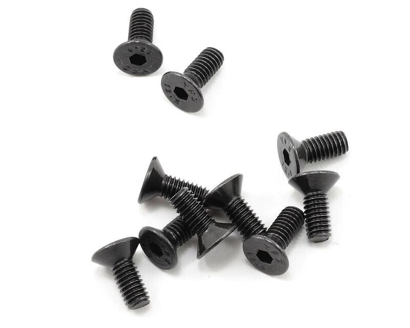 PTK-H-2302 ProTek RC 4x10mm &quot;High Strength&quot; Flat Head Screws (10)