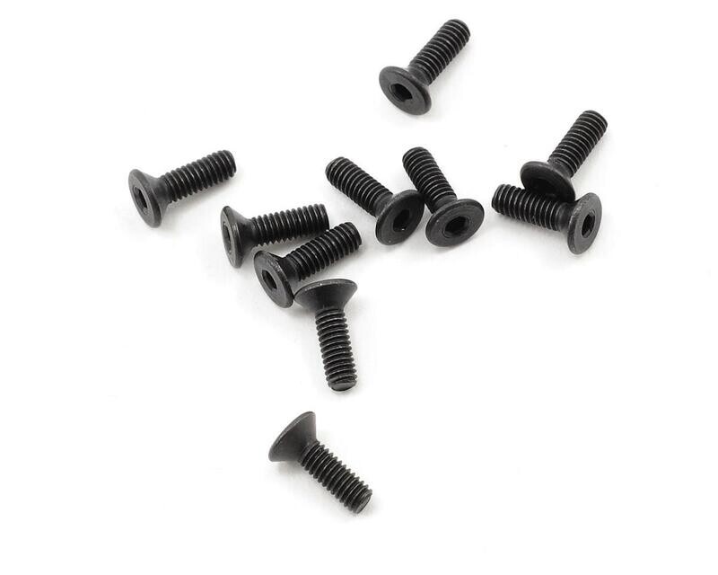 PTK-H-2102 ProTek RC 2.5x8mm &quot;High Strength&quot; Flat Head Screws (10)