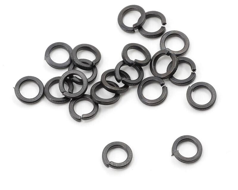 PTK-H-5101 RC 4mm &quot;High Strength&quot; Black Lock Washers (20)