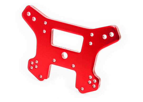 9539R - Shock tower, front, 6061-T6 aluminum (red-anodized)