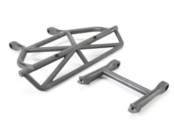 5836  Bumper, rear/ bumper mount, rear (black)