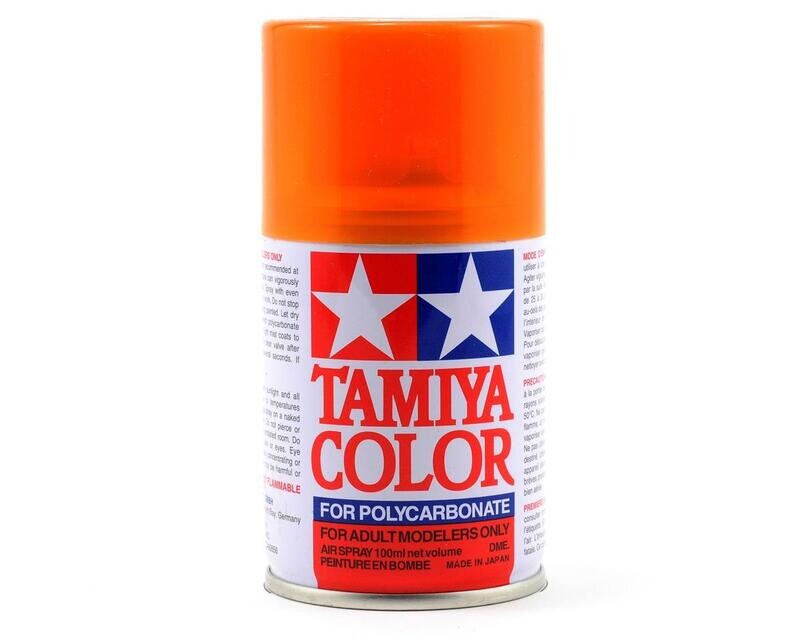 TAM86043 Tamiya PS-43 Translucent Orange Lexan Spray Paint (100ml)