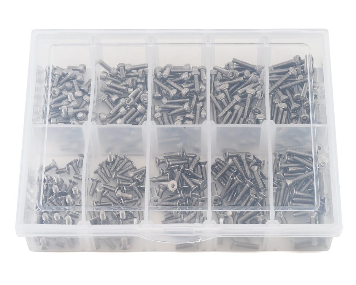 SAMSS-2006  Stainless Steel M2.5 Screw Set w/Plastic Box (350)