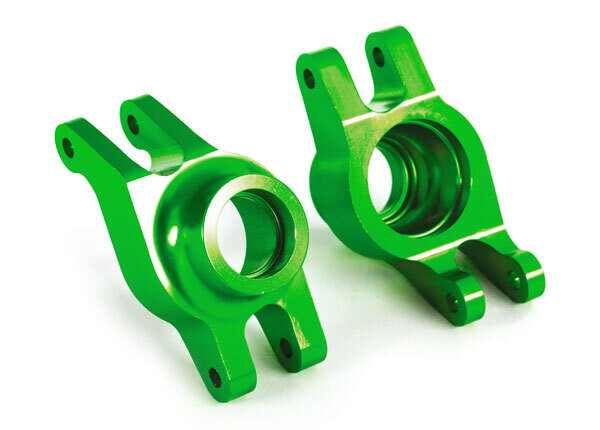 8952G  Carriers, stub axle (green-anodized 6061-T6 aluminum) (rear) (2) fits MAXX and MAXX Slash