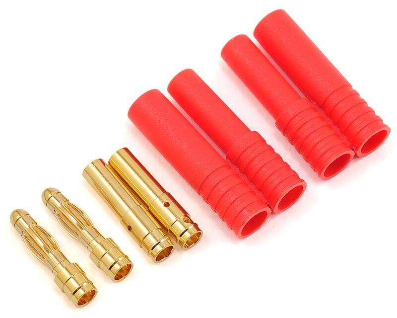 RER03771 Banana 4.0 Plugs (Pack of 2, 1 male 1 female)