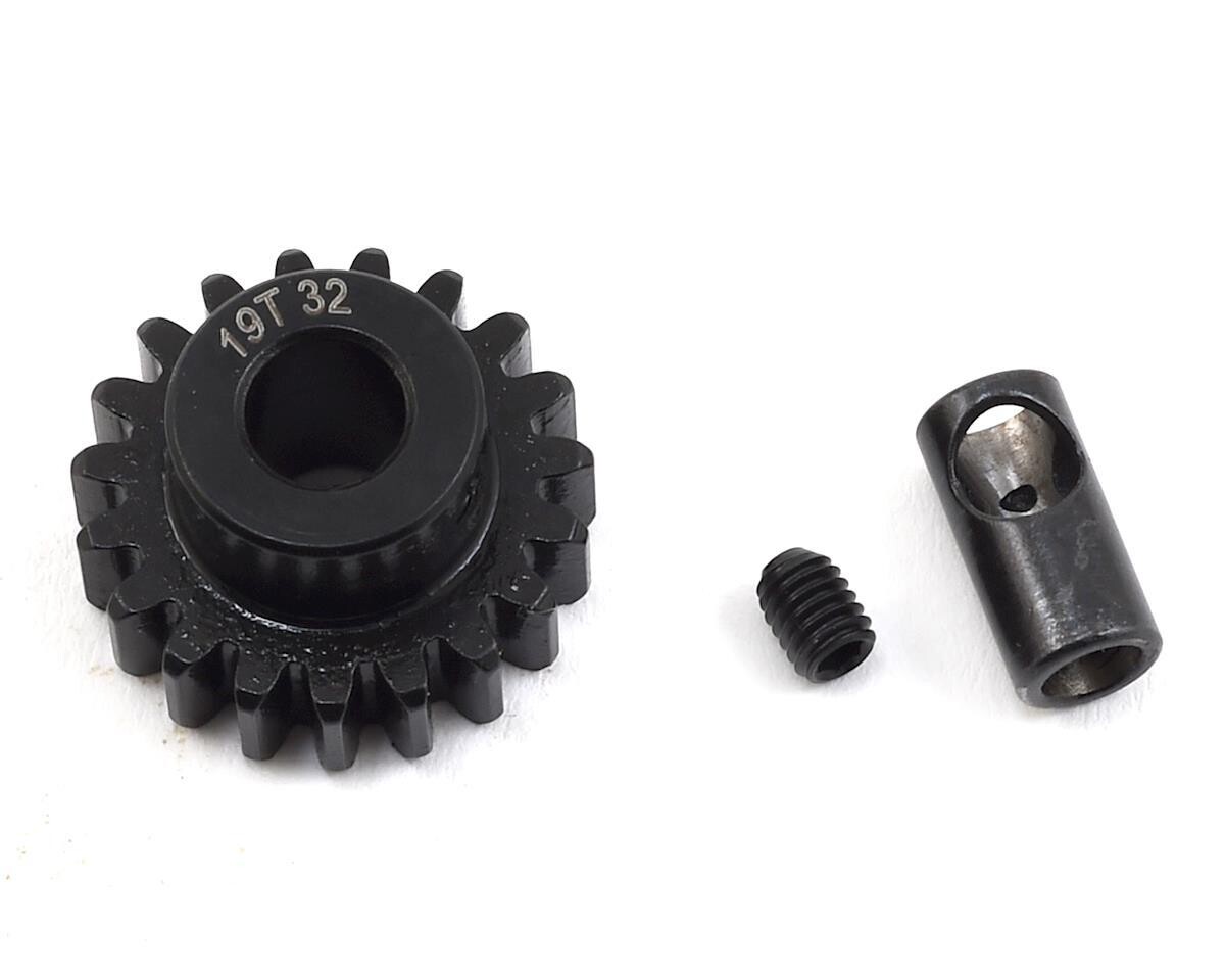 PTK-8062 32P 19T ProTek RC Steel Pinion Gear w/3.17mm Reducer Sleeve (Mod .8) (5mm Bore)