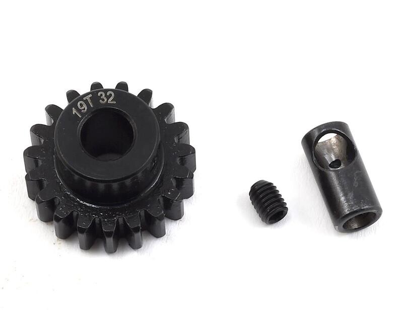 PTK-8062 32P 19T ProTek RC Steel Pinion Gear w/3.17mm Reducer Sleeve (Mod .8) (5mm Bore)