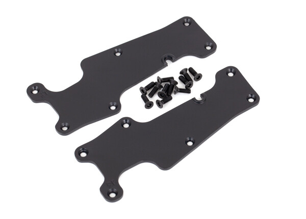 9633 - Suspension arm covers, black, front (left and right)/ 2.5x8 CCS (12) for Sledge