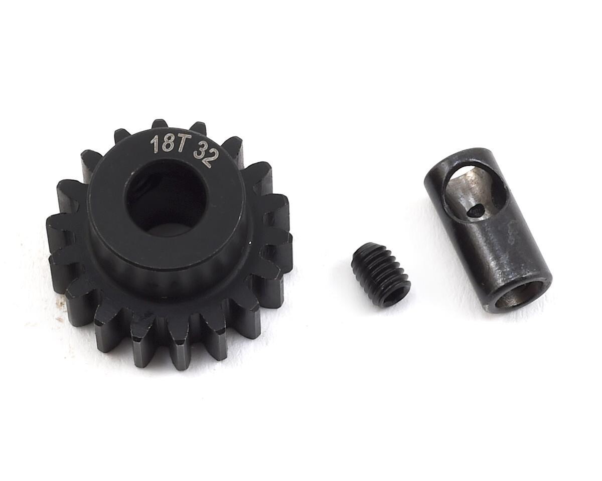 PTK-8061 32P 18T ProTek RC Steel Pinion Gear w/3.17mm Reducer Sleeve (Mod .8) (5mm Bore)