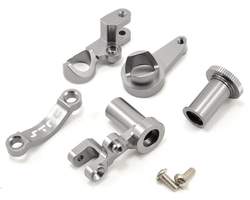 SPTST6845GM  Slash 4x4 HD Aluminum Steering Bellcrank Set (Gun Metal)