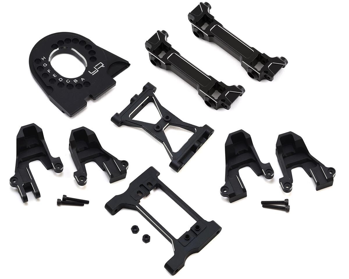 YEA-TRX4-S03BK  Yeah Racing Traxxas TRX-4 Aluminum Essentials Upgrade Set (Black)