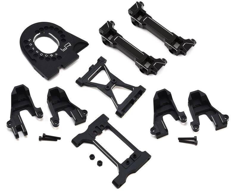 YEA-TRX4-S03BK  Yeah Racing Traxxas TRX-4 Aluminum Essentials Upgrade Set (Black)