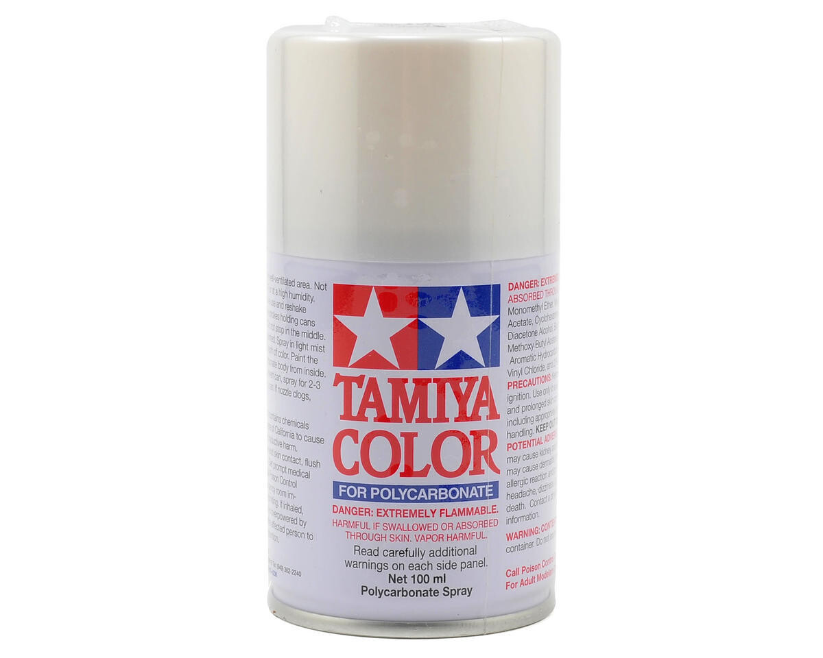 TAM86057 Tamiya PS-57 Pearl White Lexan Spray Paint (100ml)
