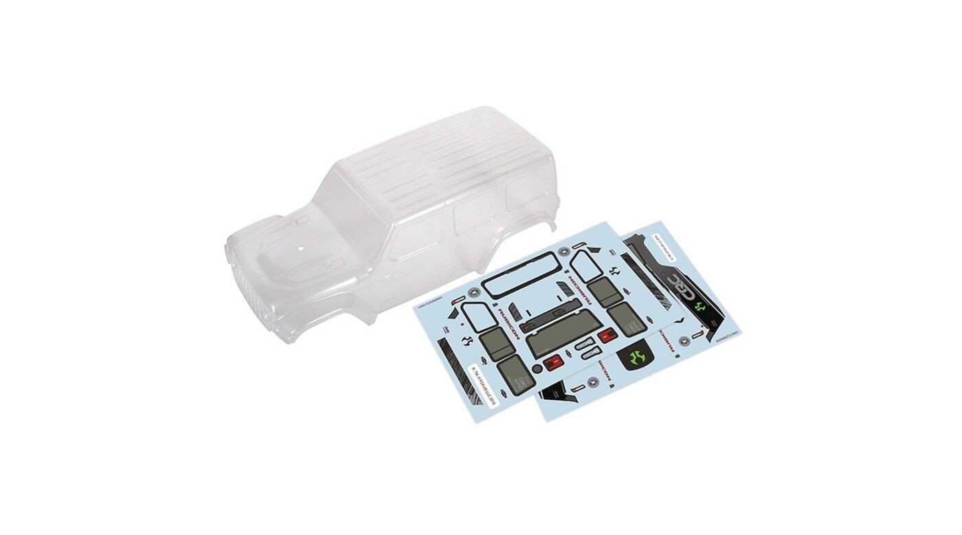 AXI200000 2019 Jeep JLU CRC Body, Clear &amp; Precut: SCX24