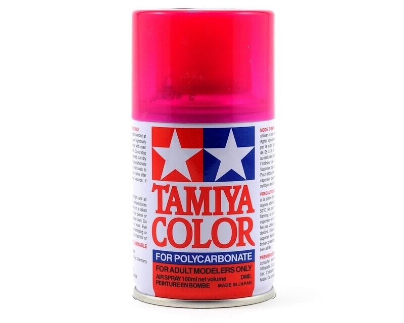 TAM86040 Tamiya PS-40 Translucent Pink Lexan Spray Paint (100ml)