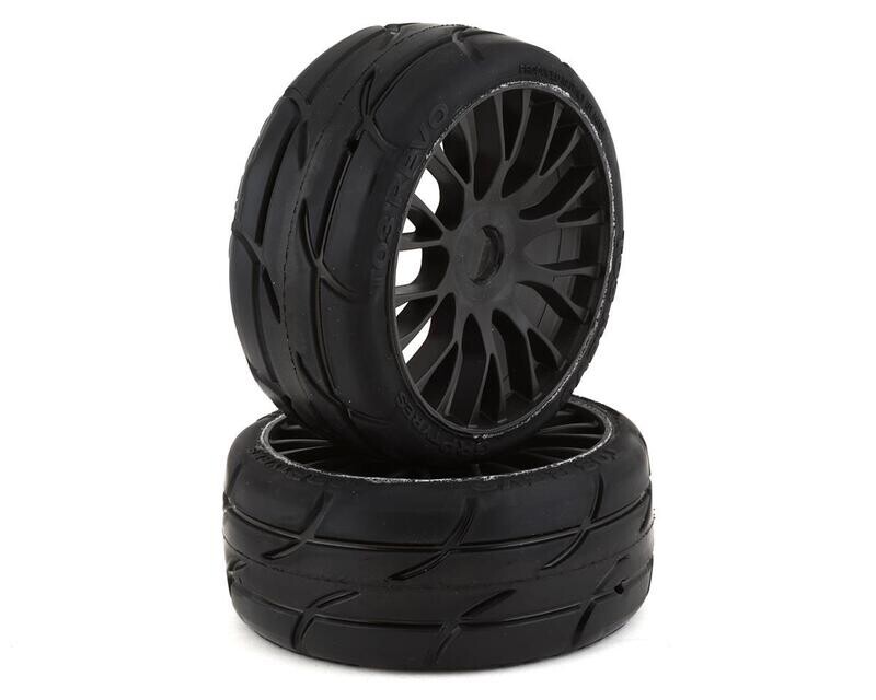 GRPGTX03-XM2  GRP GT - TO3 Revo Belted Pre-Mounted 1/8 Buggy Tires (Black) (2) (XM2) w/FLEX Wheel