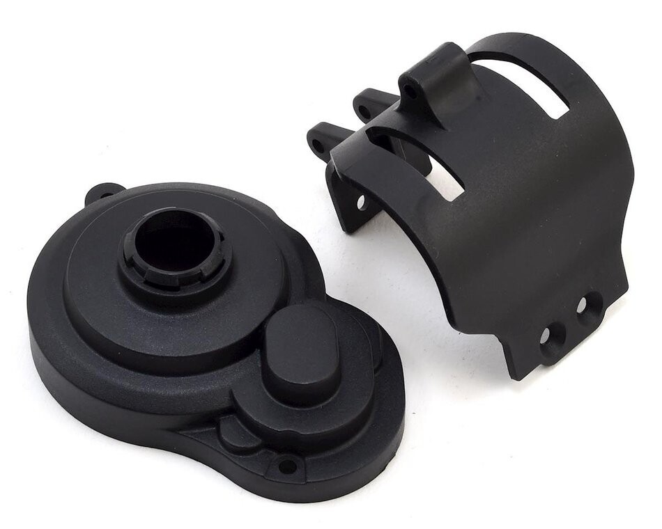 ASC91431 Team Associated Gear Cover &amp; Motor Guard (Black)