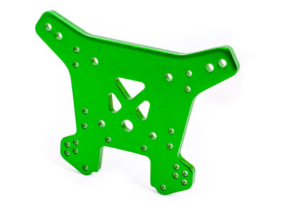 9538G - Shock tower, rear, 6061-T6 aluminum (green-anodized)