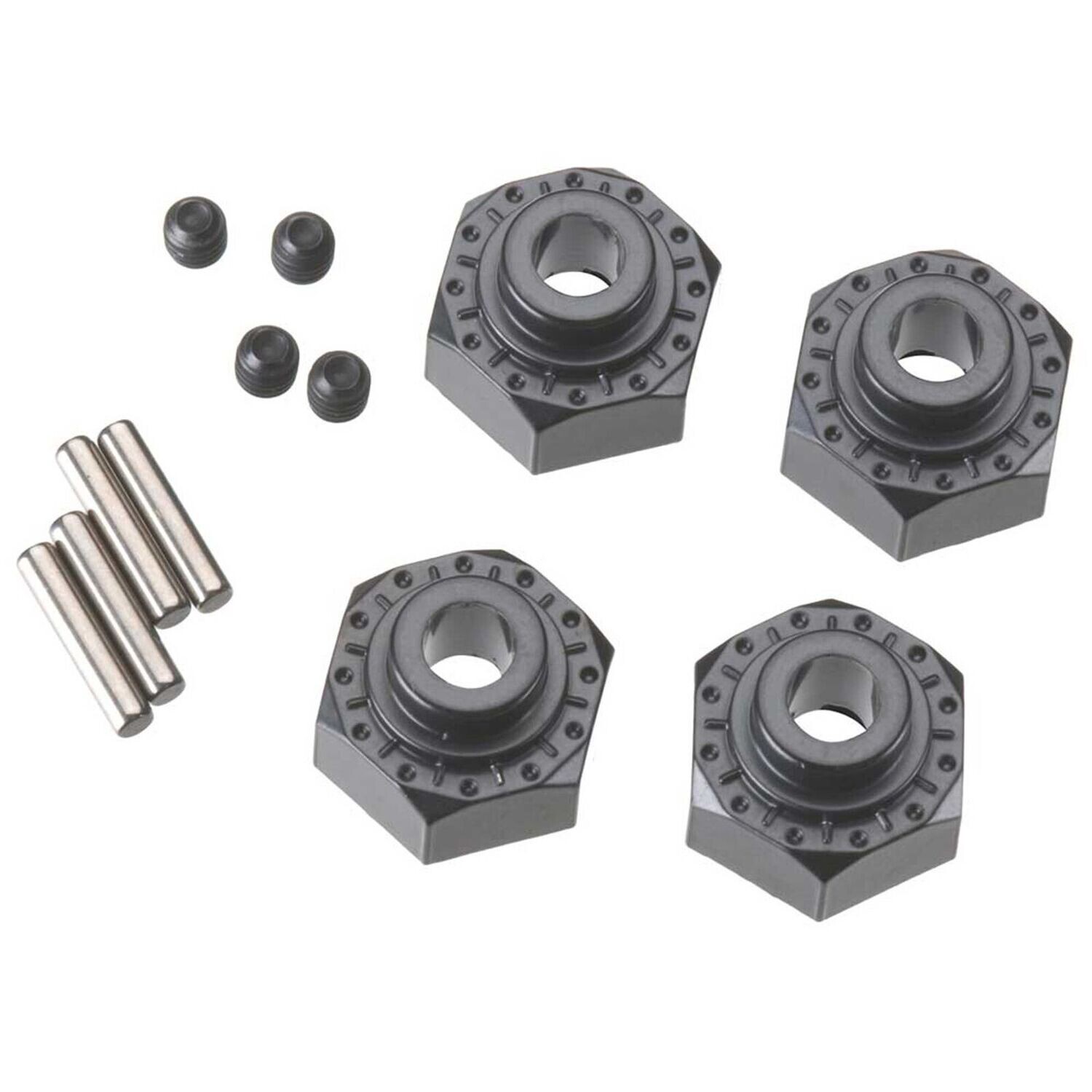 AXIC0429 AX30429 Aluminum Hex Hub 12mm Black (4)