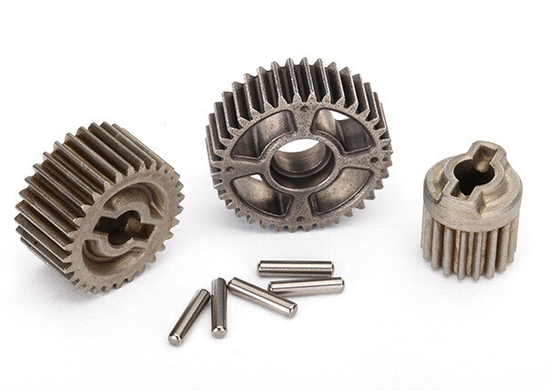 8293X Gear set, transmission, metal (includes 18T, 30T input gears, 36T output gear, 2x9.8 pins (5))