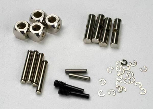 5452X  U-joints, driveshaft, carrier, 4.5mm cross pin, e-clips, metal parts for 2 driveshafts