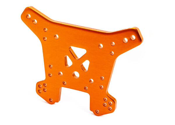 9538T - Shock tower, rear, 6061-T6 aluminum (orange-anodized)