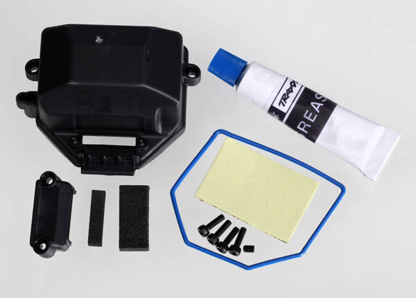 7024X Box, receiver (sealed)/ wire cover/ foam pads, upper &amp; lower/ silicone grease/ 2.5x8 CS (4)/ 3x4 GS (1)