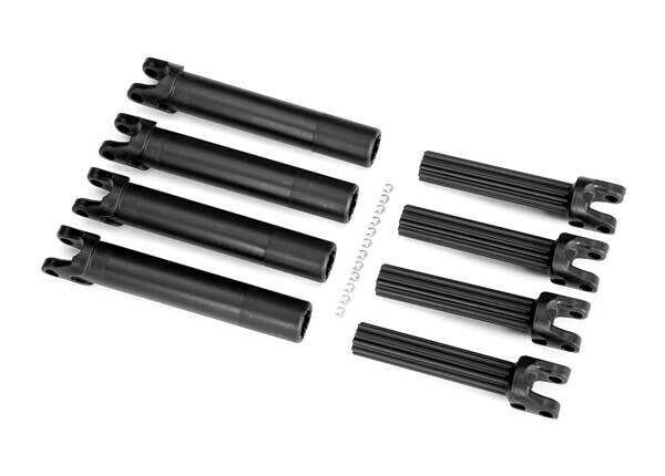 8993 - Half shaft set, left or right (plastic parts only) (internal splined half shaft/ external splined half shaft) (4 assemblies) (for use with #8995 WideMaxx® suspension kit)