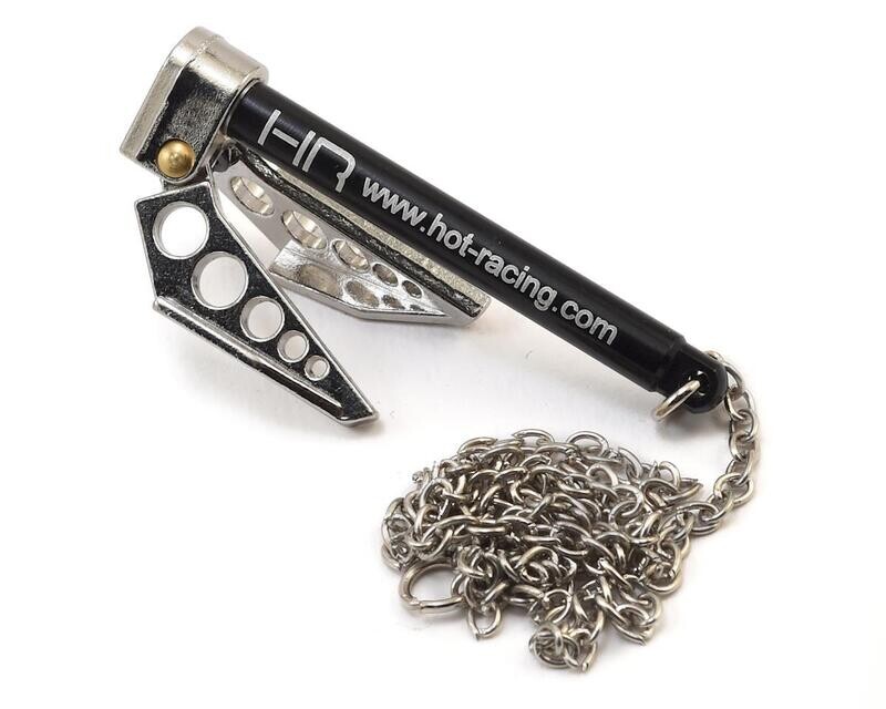 HRAACC838F08 Hot Racing 1/10 Scale Portable Fold Up Winch Anchor (Silver/Black)
