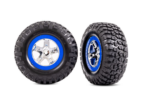 5867A T&amp;W SCT CHRM BLU BDLK 4WD F/R,  2WD REAR