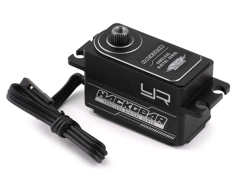 YEA-YE-0033BK Yeah Racing 10kg Low Profile Coreless Metal Gear Servo (Black) (High Voltage/Metal Case)