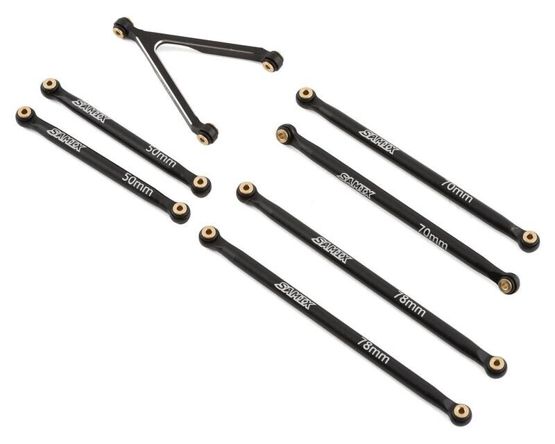 SAMSCX24-6026HLS Samix SCX24 Jeep Gladiator Aluminum Link Set (7) (153.7mm)