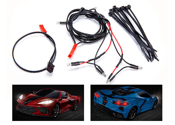 9380 - LED light harness/ power harness/ zip ties (9) (fits #9311 body)