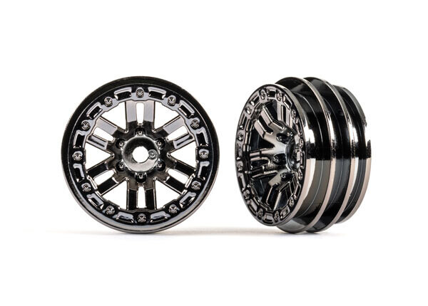 9768-BLKCR Wheels, 1.0&quot; (black chrome) (2)