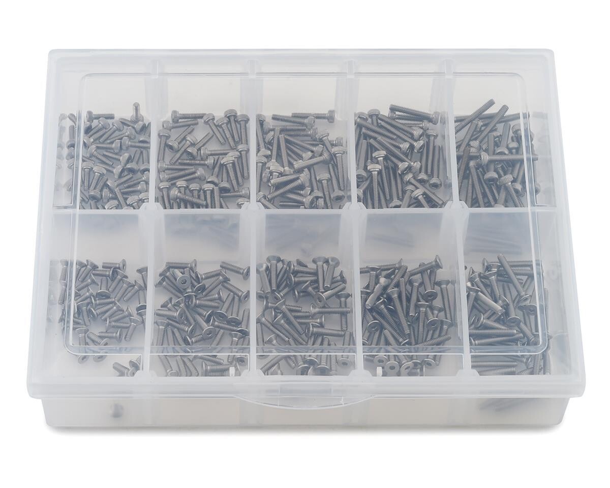 SAMSS-2007  Stainless Steel M2 Screw Set w/Plastic Box (350)