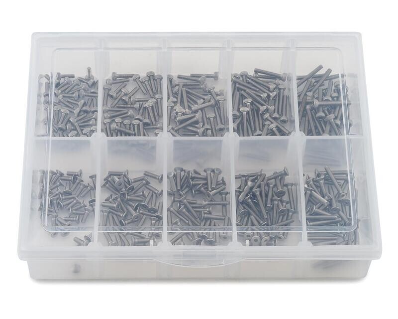 SAMSS-2007  Stainless Steel M2 Screw Set w/Plastic Box (350)