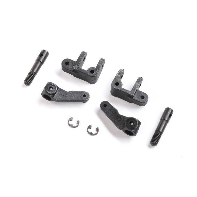 LOS214021 Spindle, Caster Block, Front Axle Set: Mini JRX2