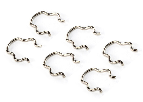 7757  Wheel hex clips (6
