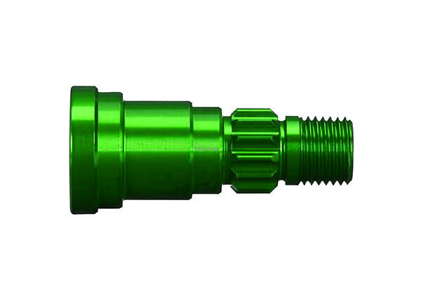 7768G Stub axle, aluminum (green-anodized) (1) (for use only with #7750X driveshaft)