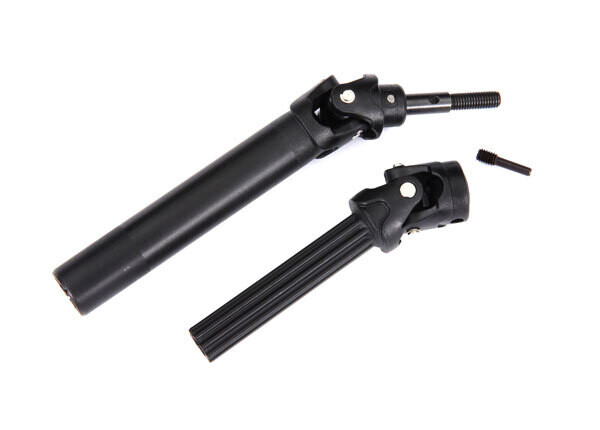 8996T - Driveshaft assembly, front or rear, Maxx® Duty (1) (left or right) (fully assembled, ready to install)/ screw pin (1) (for use with #8995 WideMaxx® suspension kit)
